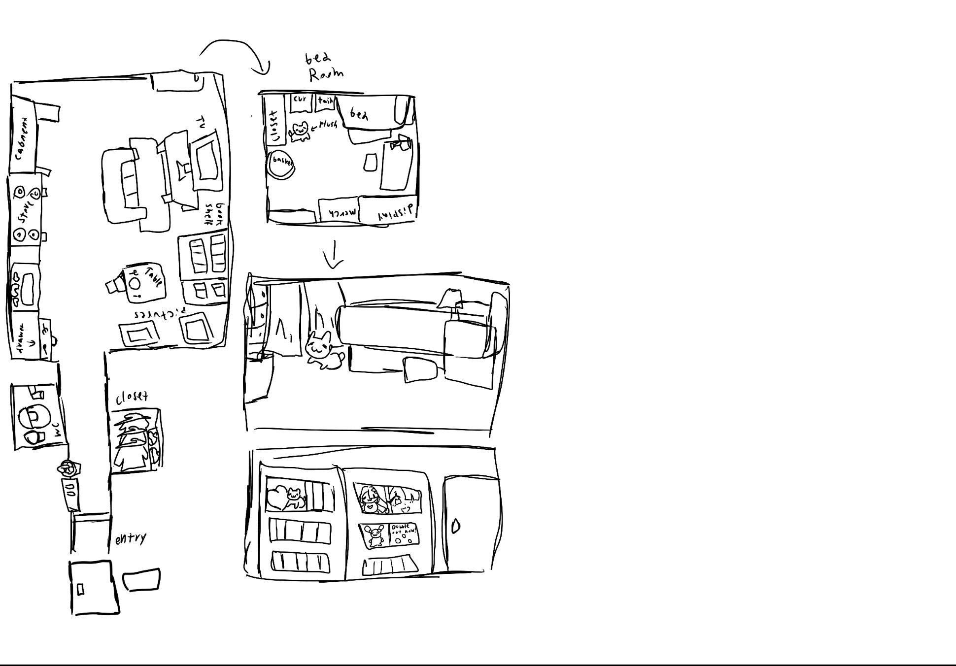 Apartment interior layout